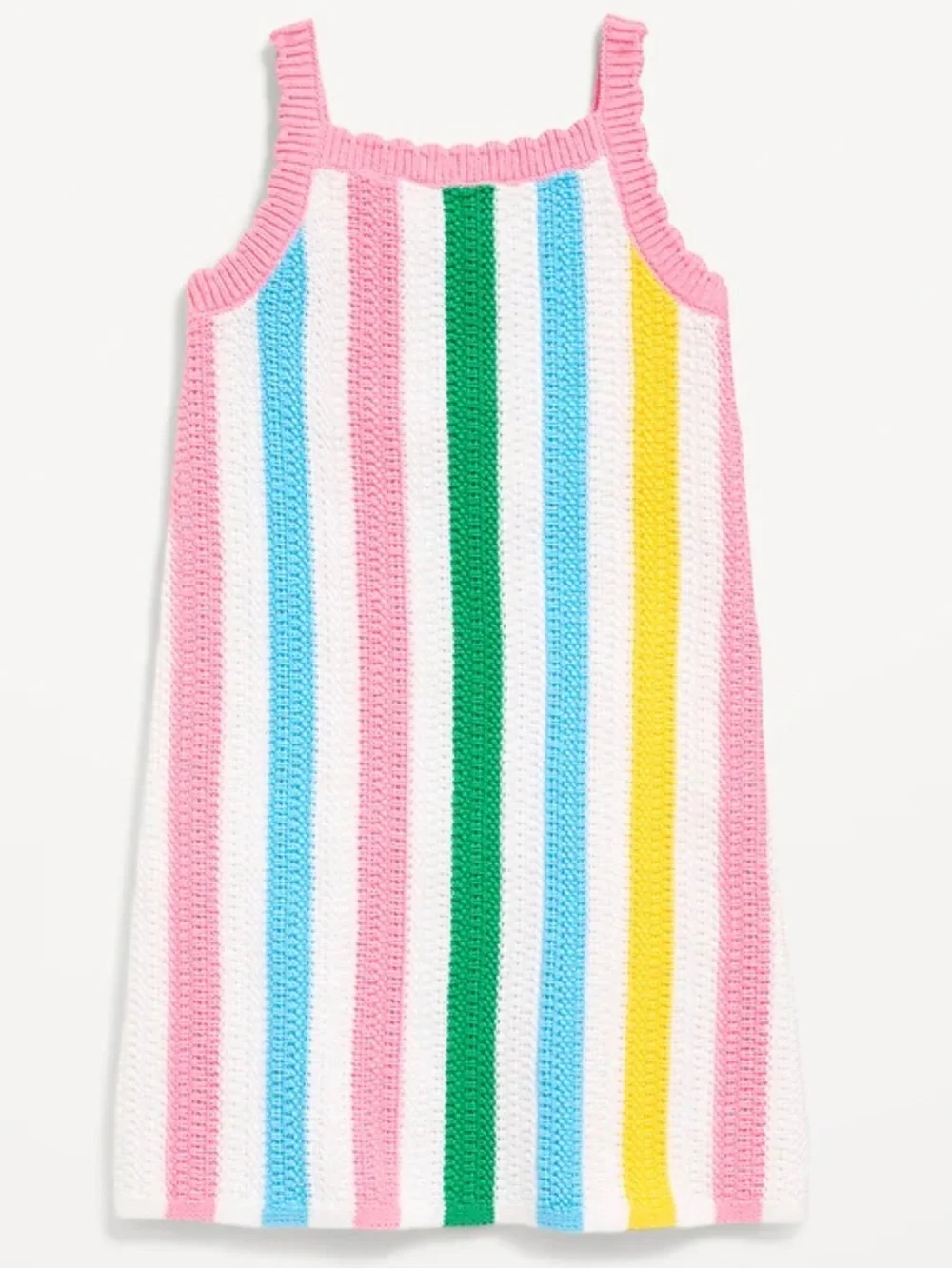 NWOT 100% cotton striped sweater tank dress